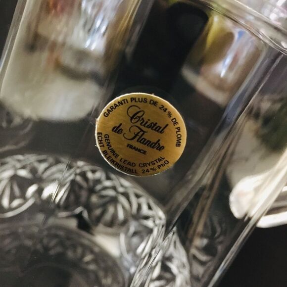 Cristal de Flandre France Fascination Jug Pitcher - Picture 3 of 8